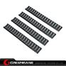 Picture of Ladder 18 Slots Low Profile Rail Covers 4pcs/pack Black NGA0084 