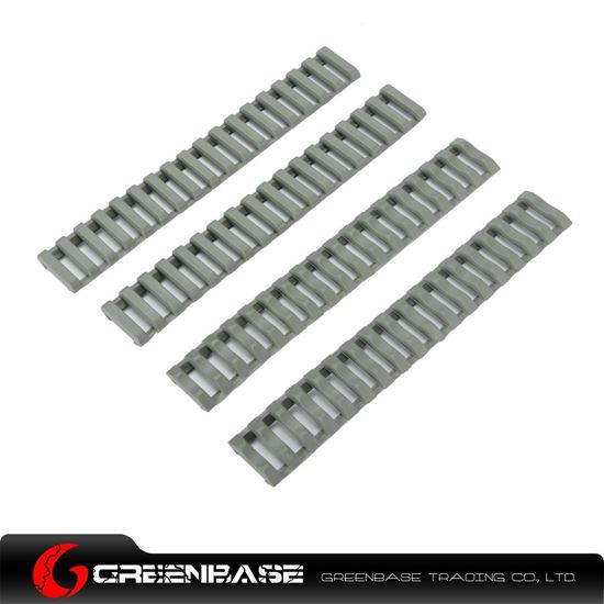 Picture of Ladder 18 Slots Low Profile Rail Covers 4pcs/pack Foliage Green NGA0086 