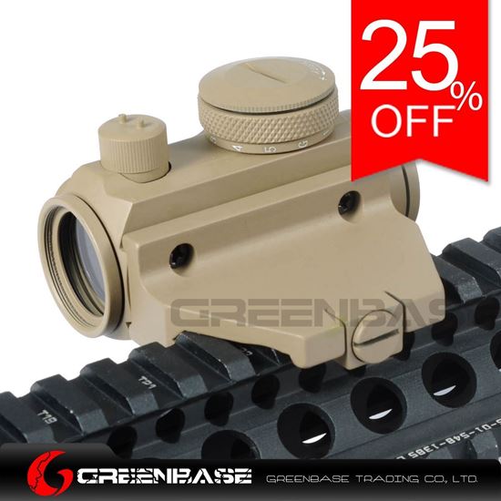 Picture of Airsoft Electro Micro T-1 1X24 Red and Green Dot Rifle Scope With Offset Mount Dark Earth NGA0164